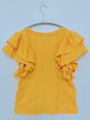 ZARA/ザラ/Tシャツ/カットソー/トップス/オレンジ/L