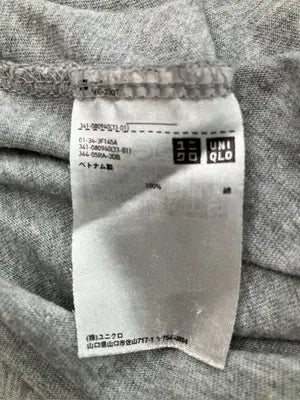UNIQLO/ユニクロ/Tシャツ/カットソー/トップス/グレー/L