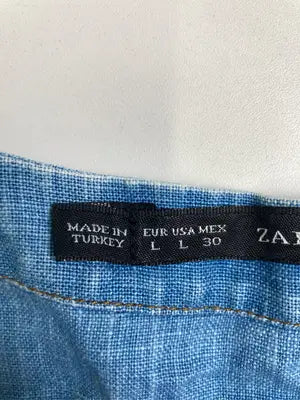 ZARA BASIC/ザラベーシック/チュニック/ワンピース/ドレス/ブルー/USA L