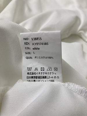 17kg/イチナナキログラム/シャツワンピース/ワンピース/ドレス/ホワイト/L