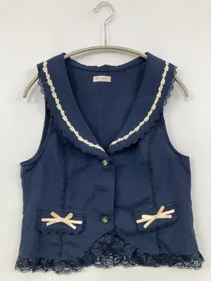 axes femme/アクシーズファム/ベスト/トップス/ネイビー/M   バスト79～87   身長154～162