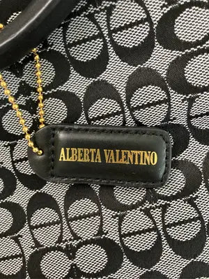 ALBERTA VALENTINO/ハンドバッグ/バッグ/ブラック