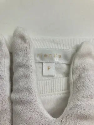 rienda/リエンダ/Tシャツ/カットソー/トップス/ホワイト/F