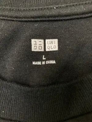 UNIQLO/ユニクロ/Tシャツ/カットソー/トップス/ブラック/L