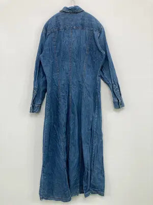 Laura ashley/ローラアシュレイ/シャツワンピース/ワンピース/ドレス/ブルー/EUR36