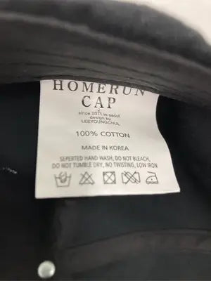 HOMERUN CAP/キャップ/帽子/ブラック