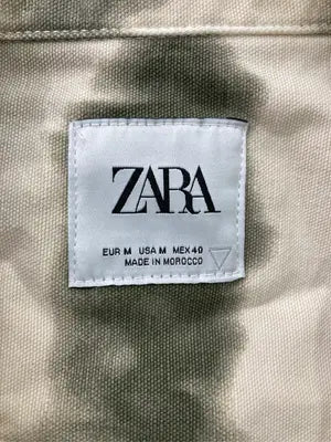 ZARA/ザラ/シャツ/ブラウス/トップス/ベージュ/EUR M/USA M/MEX 40