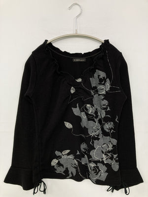 C.D.S basic/Tシャツ/カットソー/トップス/ブラック/M