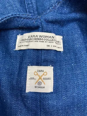 ZARA WOMAN/ザラウーマン/ジャンパースカート/ワンピース/ドレス/ブルー/USA S