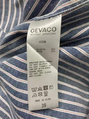 GEVACO/シャツ/ブラウス/トップス/ネイビー/39