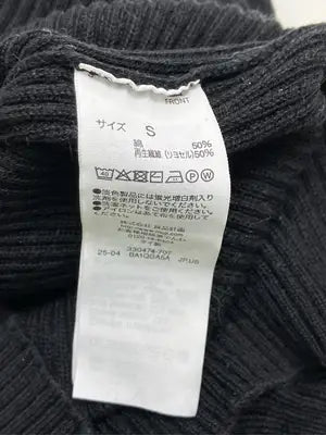 無印良品/ムジルシリョウヒン/Tシャツ/カットソー/トップス/ブラック/S