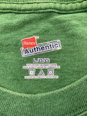 Hanes/ヘインズ/Tシャツ/カットソー/トップス/グリーン/L