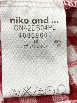 niko and .../ニコアンド/シャツ/ブラウス/トップス/レッド