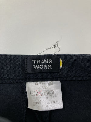 TRANS WORK/トランスワーク/スラックス/パンツ/ブラック