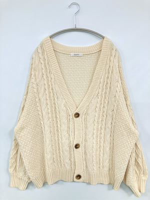 sincerite/カーディガン/ボレロ/トップス/アイボリー/L