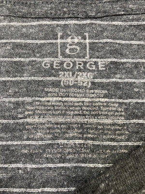 GEORGE/ジョージ/Tシャツ/カットソー/トップス/グレー/2XL
