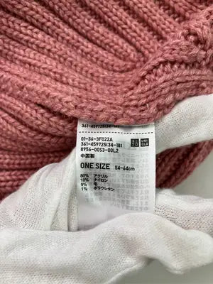 UNIQLO/ユニクロ/ニットキャップ/ビーニー/帽子/ピンク/ONE SIZE