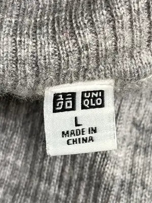 UNIQLO/ユニクロ/ニット/セーター/トップス/グレー/L