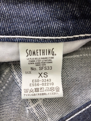 SOMETHING/サムシング/デニムパンツ/パンツ/ネイビー/XS