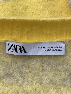 ZARA/ザラ/カーディガン/ボレロ/トップス/イエロー/USA M