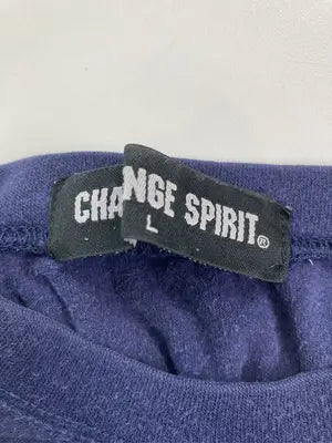 CHALLENGE SPIRIT/Tシャツ/カットソー/トップス/ネイビー/L