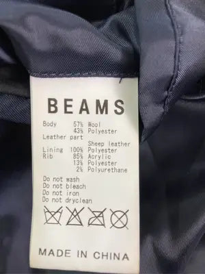 BEAMS/ビームス/スタジャン/ジャケット/アウター/ネイビー/S