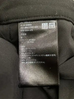 UNIQLO/ユニクロ/スラックス/パンツ/ブラック/S
