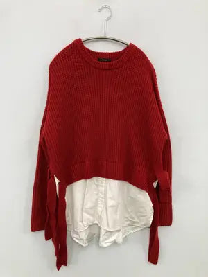 MURUA/ムルーア/ニット/セーター/トップス/レッド/F