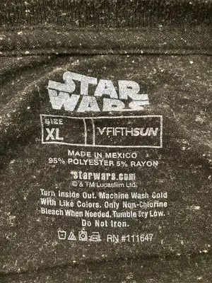 STARWARS/スターウォーズ/Tシャツ/カットソー/トップス/ブラック/XL