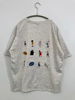 Tシャツ/カットソー/トップス/グレー/M