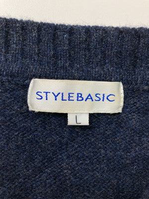 STYLEBASIC/スタイルベーシック/ベスト/トップス/ネイビー/L