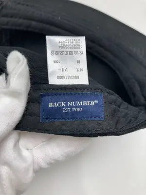 BACK NUMBER/バックナンバー/キャップ/帽子/ブラック/FREE