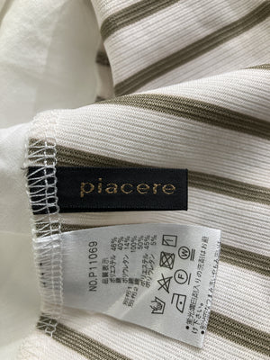 piacere/Tシャツ/カットソー/トップス/アイボリー