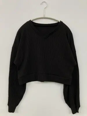 ニット/セーター/トップス/ブラック/M