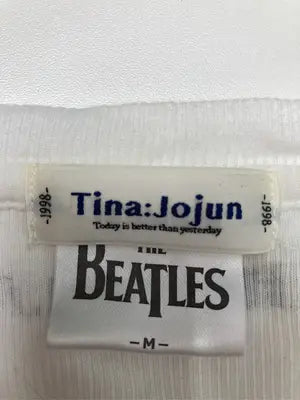 TINA:JOJUN/ティーナジョジュン/Tシャツ/カットソー/トップス/ホワイト/M