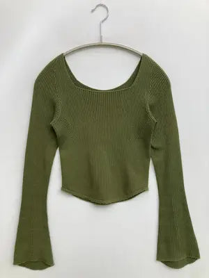 UNIQLO/ユニクロ/ニット/セーター/トップス/グリーン/XS