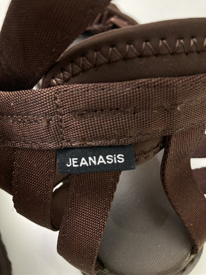 JEANASIS/ジーナシス/サンダル/シューズ/ブラウン