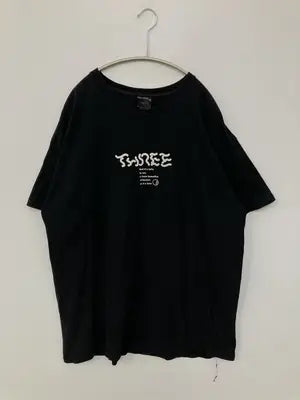 THREE/Tシャツ/カットソー/トップス/ブラック/XL