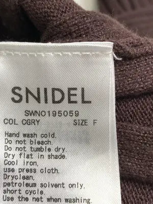 SNIDEL/スナイデル/ワンピース/ワンピース/ドレス/ブラウン/F