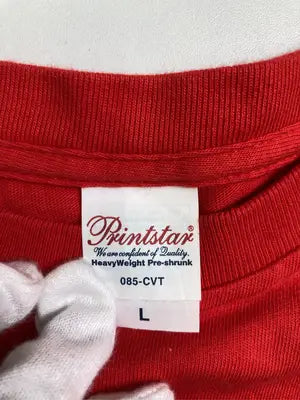 Printstar/プリントスター/Tシャツ/カットソー/トップス/レッド/L
