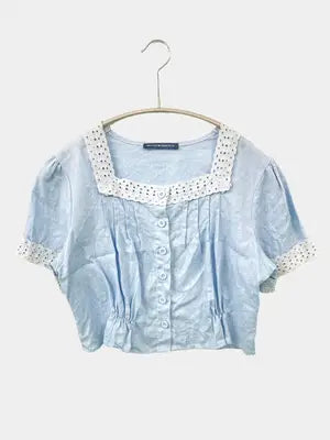BRANDY MELVILLE/ブランディーメルビル/シャツ/ブラウス/トップス/スカイブルー/160/84A
