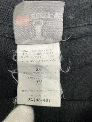 Hanes/ヘインズ/Tシャツ/カットソー/トップス/ブラック/XL