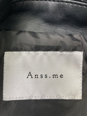 Anss. me/レザージャケット/ジャケット/アウター/ブラック/F
