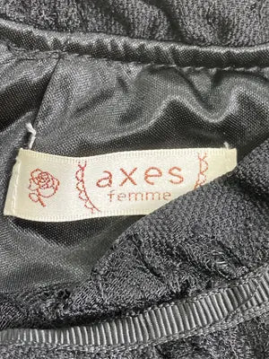 axes femme/アクシーズファム/シャツ/ブラウス/トップス/ブラック/M