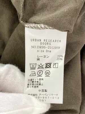 URBAN RESEARCH DOORS/アーバンリサーチドアーズ/Tシャツ/カットソー/トップス/カーキ/One