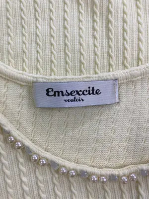 Emsexcite/エムズエキサイト/シャツ/ブラウス/トップス/アイボリー/M