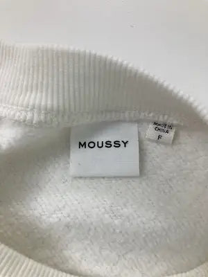 MOUSSY/マウジー/スウェット/トップス/ホワイト/F