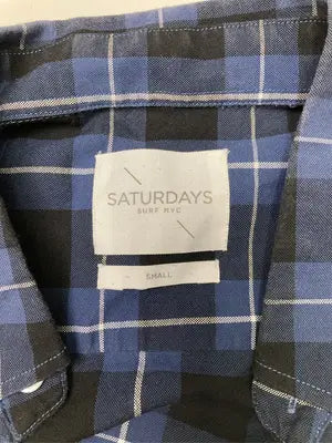 SATURDAYS/サタデーズ/シャツ/ブラウス/トップス/ネイビー/SMALL