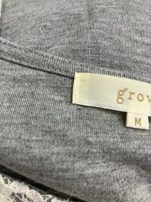 grove/グローブ/チュニック/ワンピース/ドレス/グレー/M