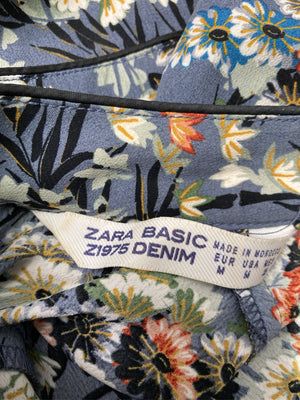ZARA BASIC/ザラベーシック/ワンピース/ワンピース/ドレス/ブルー/M